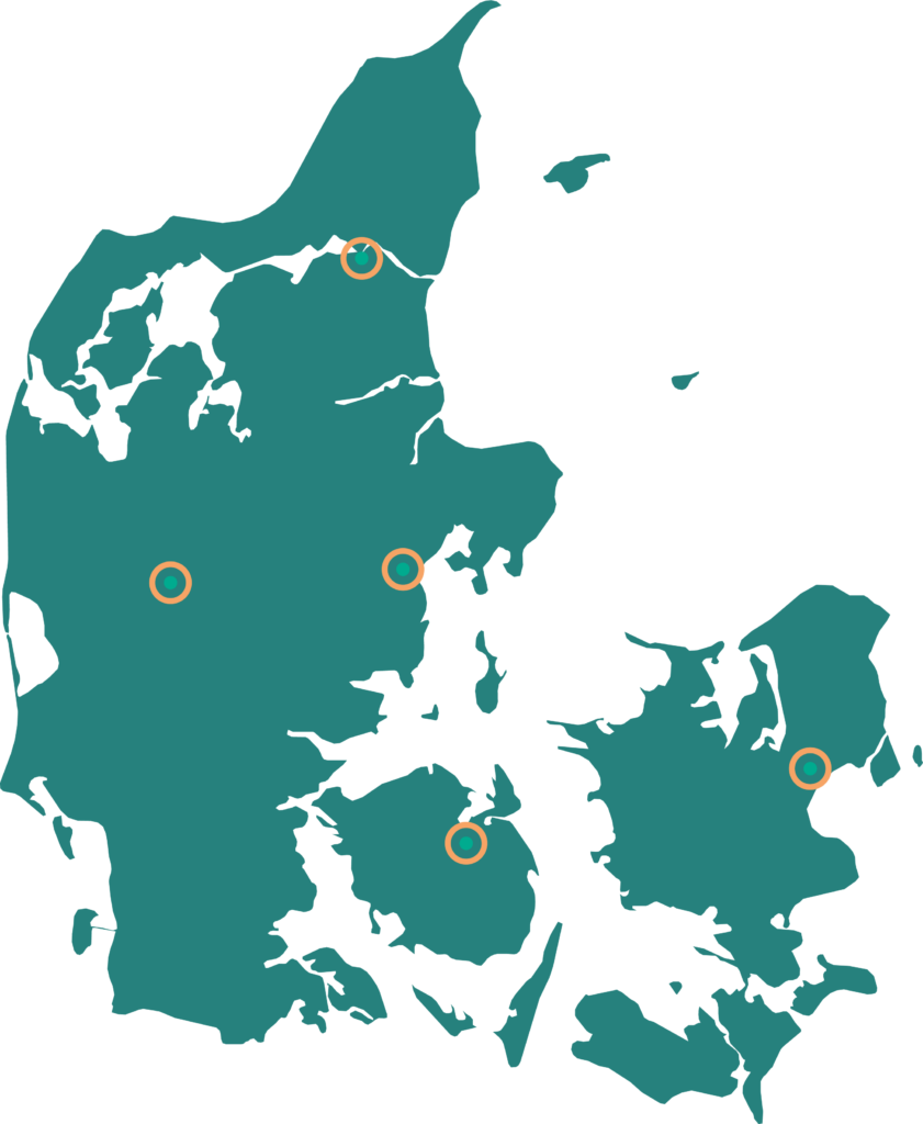 Danfoods Aarhus, Aalborg, Odense, Ishøj, København, Aarhus